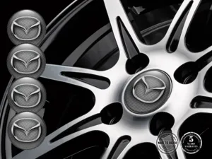 Mazda Dekoration für Felgen Premium Epoxy-Labels